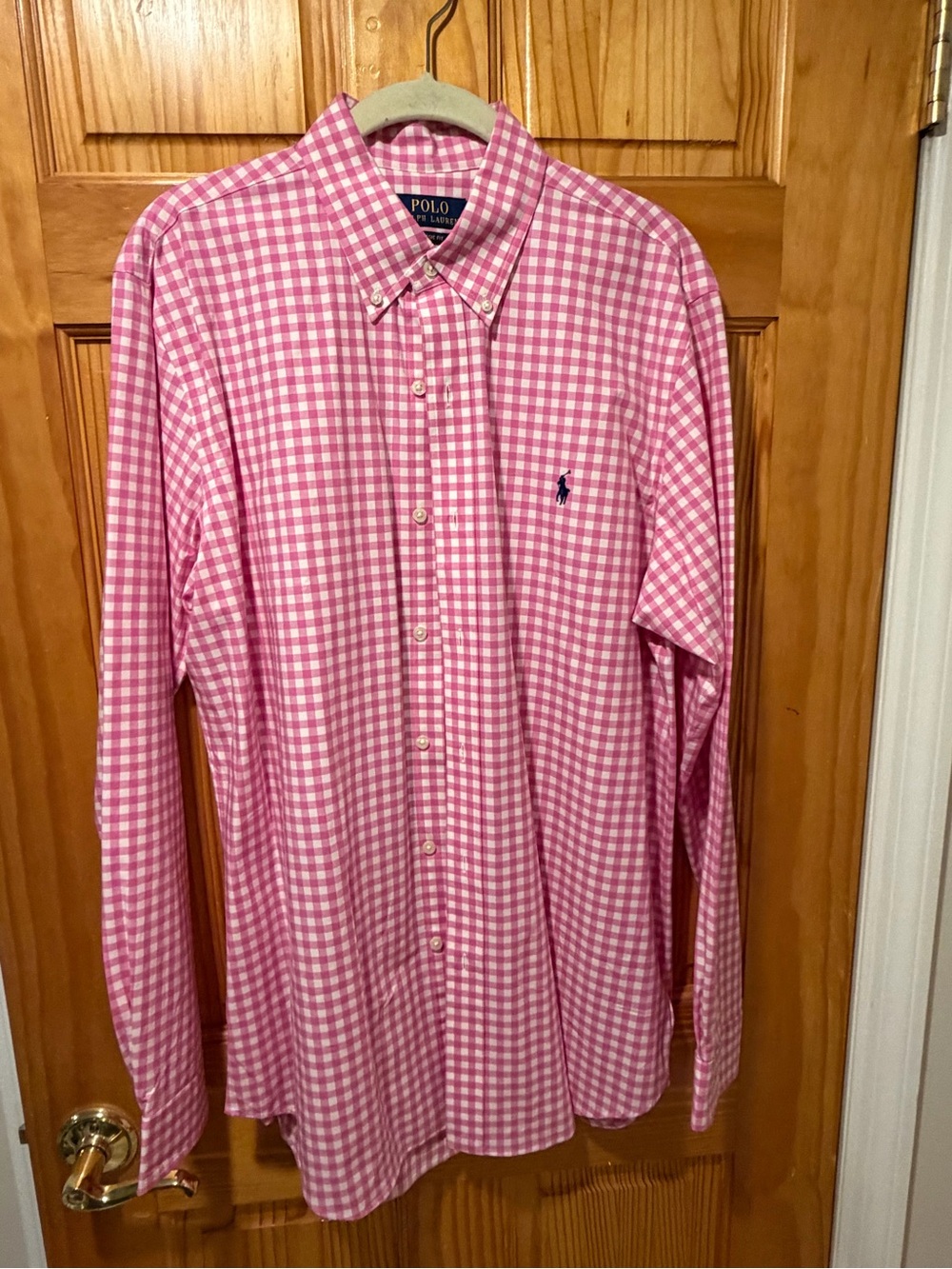 Polo by Ralph Lauren Pink & White Gingham Button-Down Shirt - Picture 2 of 2